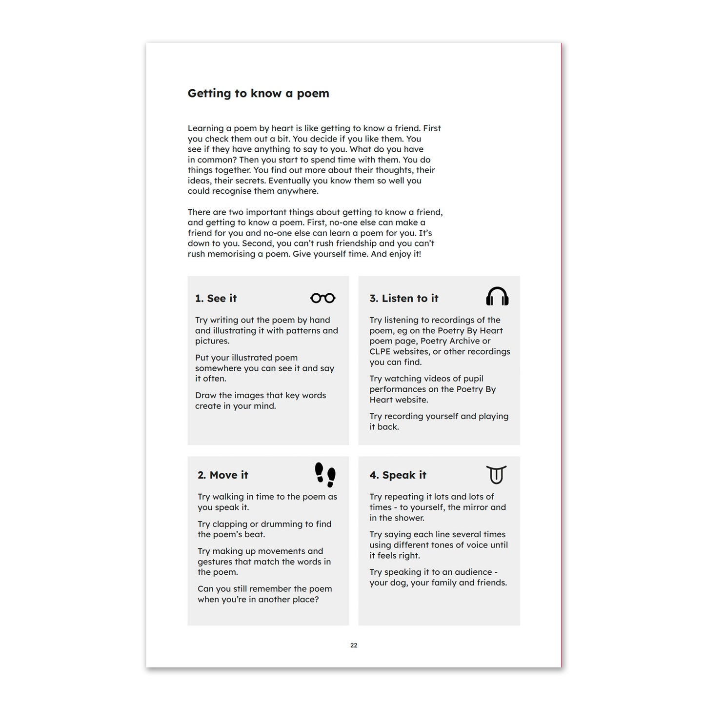 SPECIAL OFFER Twelve poems to share aloud booklet - 2024 edition