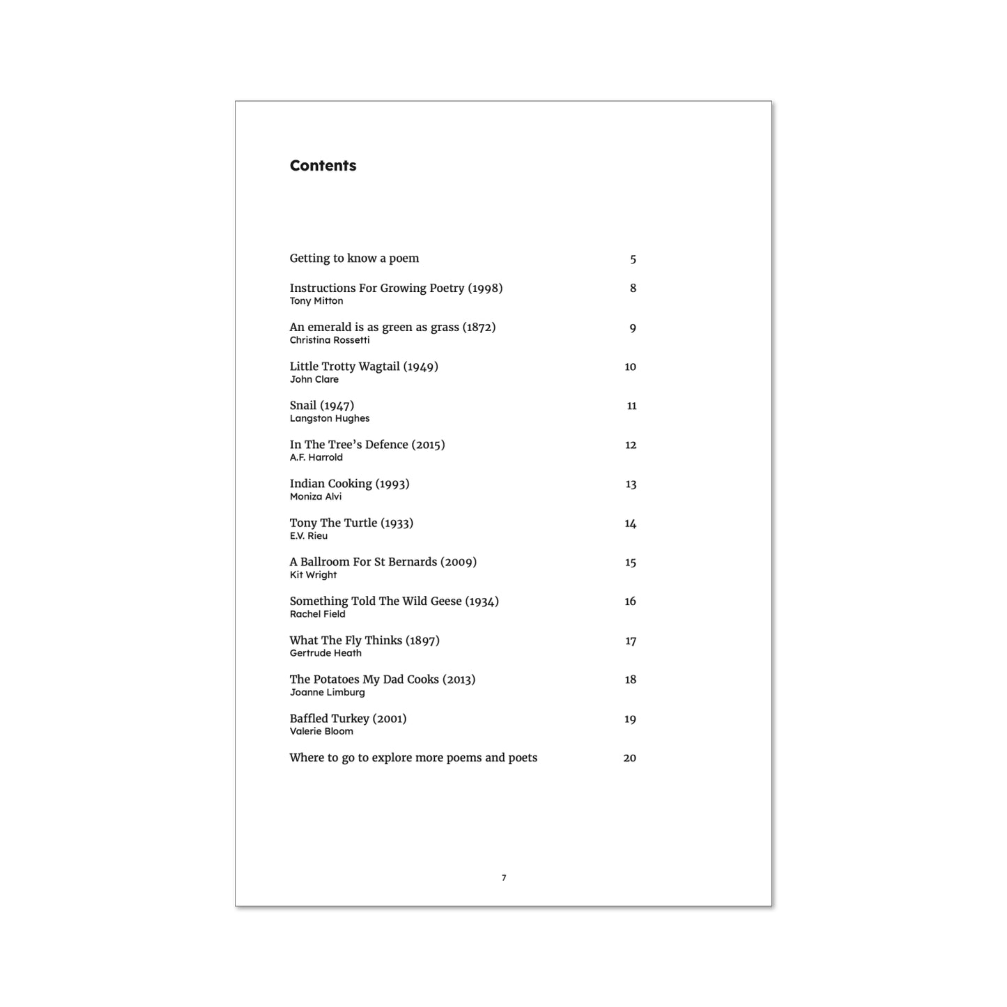 PRIMARY Twelve poems to share aloud - 2025 edition
