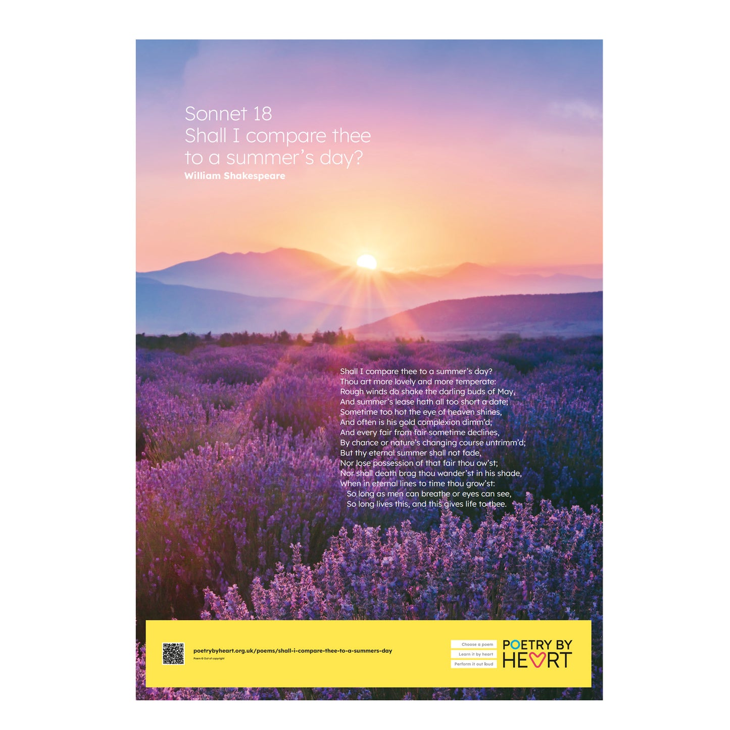 SPECIAL OFFER Set of twelve A2 poem posters - 2024 edition
