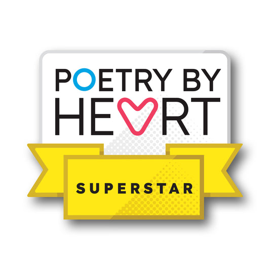 Limited Edition Poetry By Heart Superstar badge