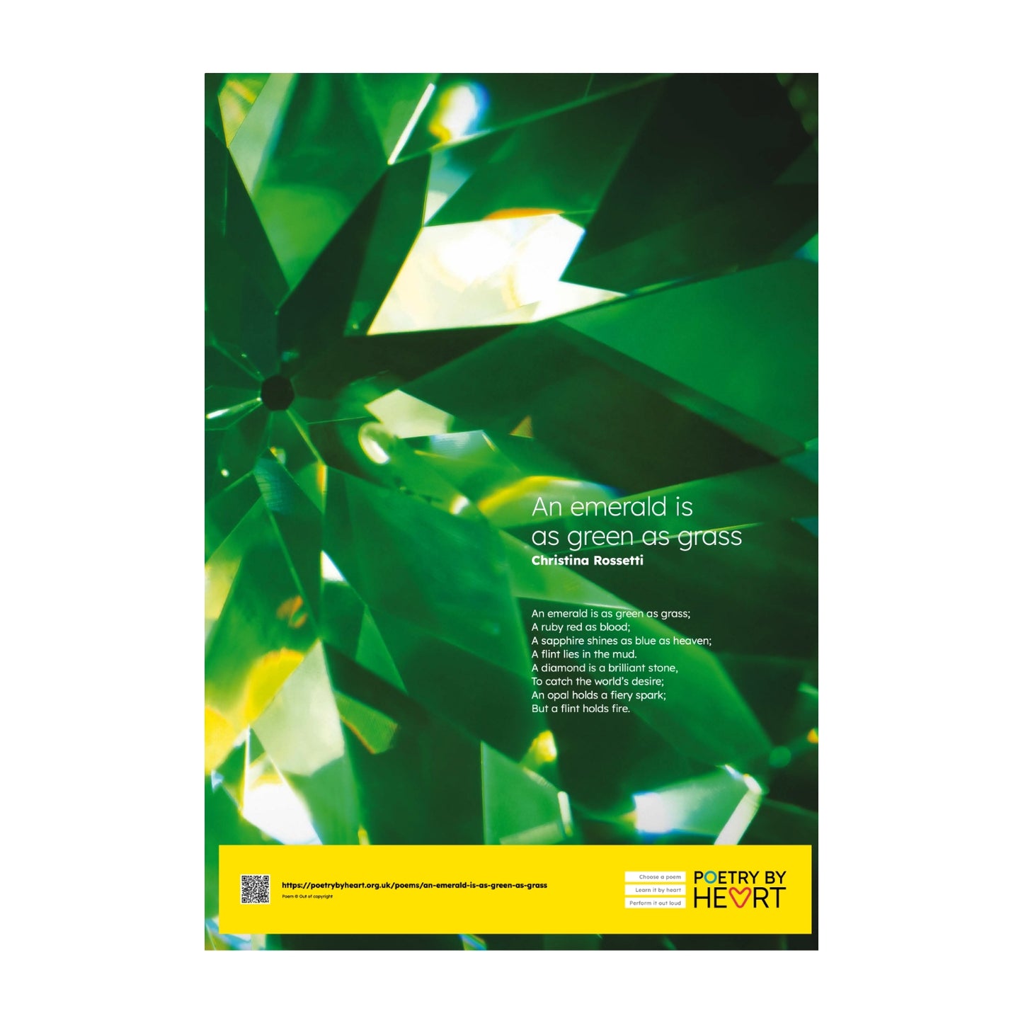 Set of twelve A2 poem posters. - 2025 edition