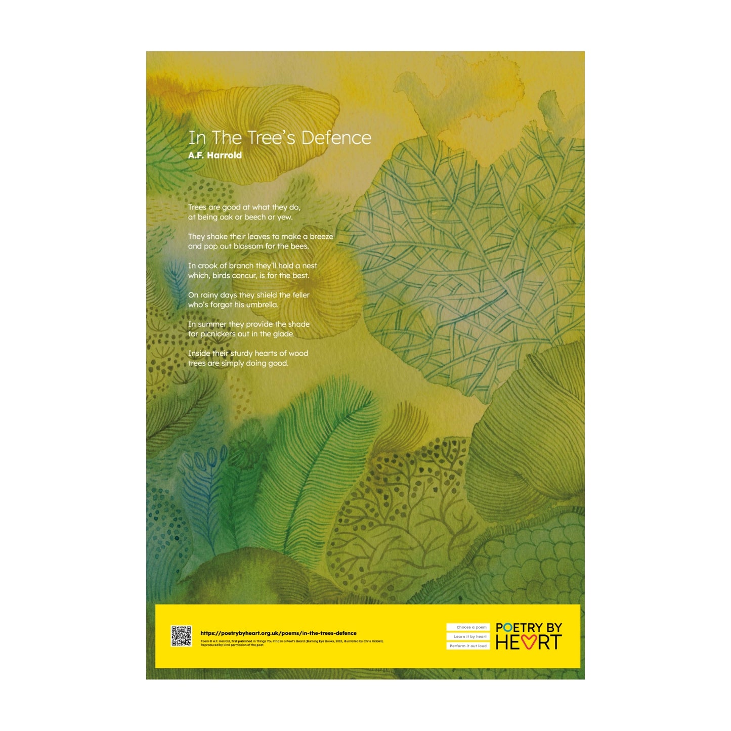 Set of twelve A2 poem posters. - 2025 edition