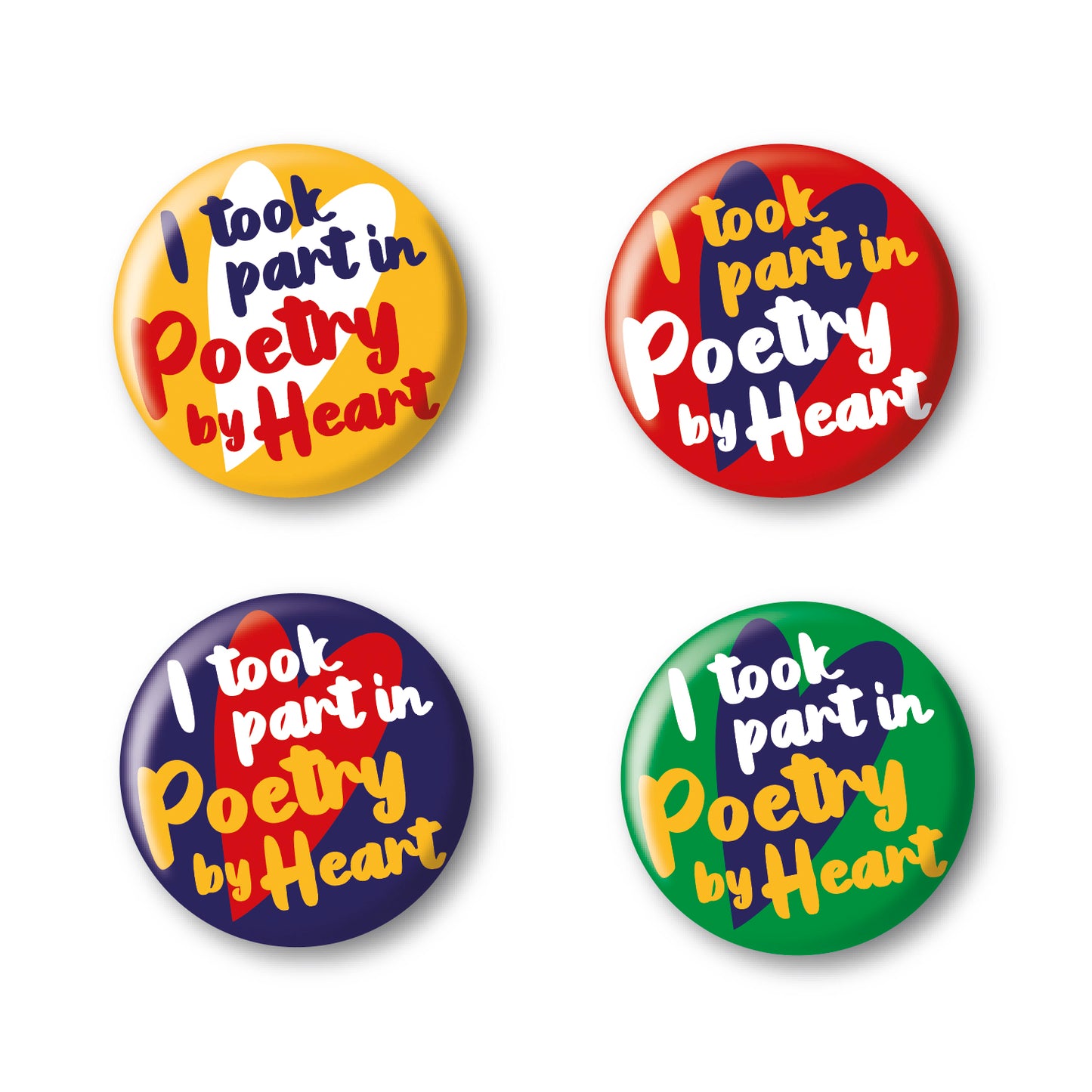 Bag of 10 button badges (medium or large)