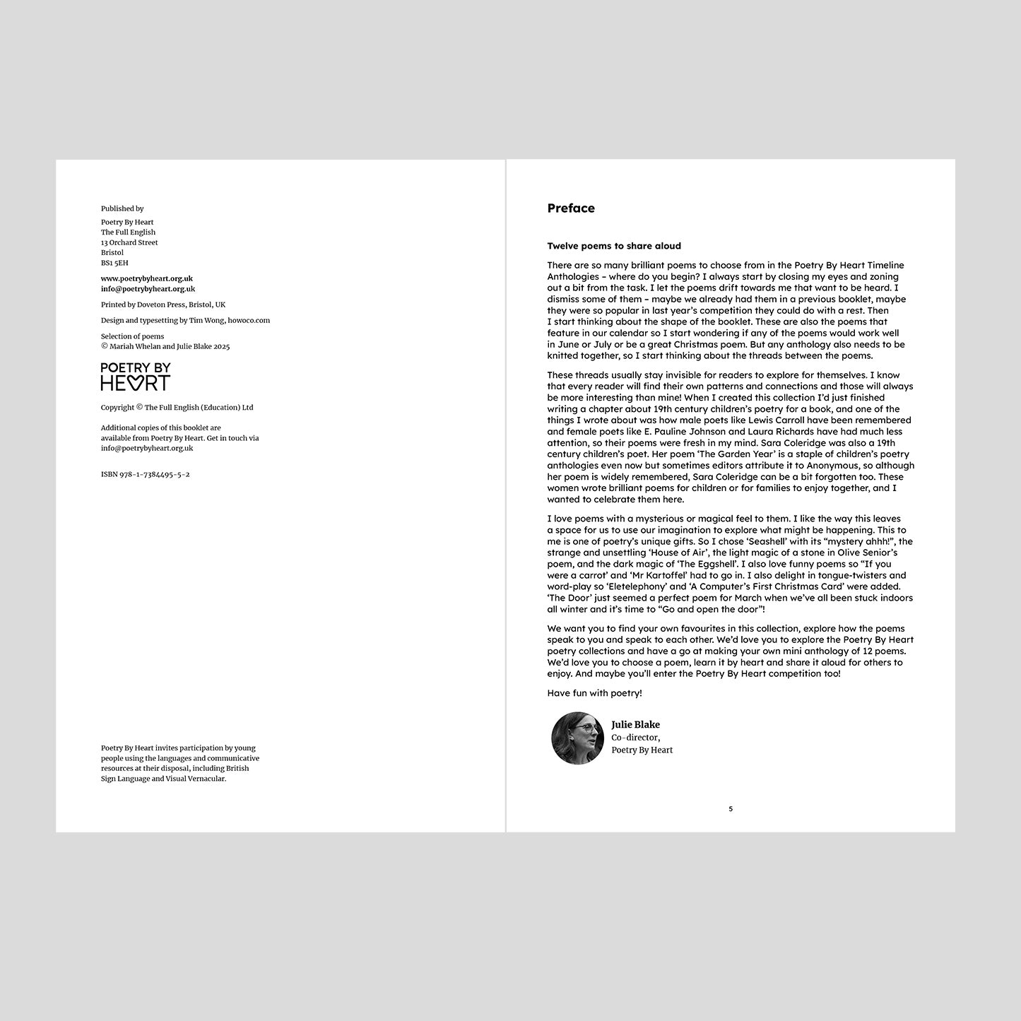 PRIMARY Twelve poems to share aloud - 2026 edition